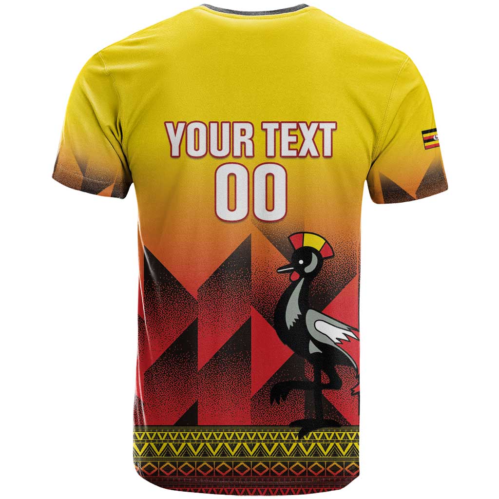 Uganda Basketball Custom T Shirt Come On Silverbacks African Pattern - Wonder Print Shop