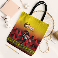 Uganda Basketball Custom Tote Bag Come On Silverbacks African Pattern - Wonder Print Shop