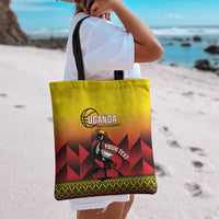 Uganda Basketball Custom Tote Bag Come On Silverbacks African Pattern - Wonder Print Shop