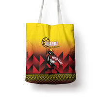 Uganda Basketball Custom Tote Bag Come On Silverbacks African Pattern - Wonder Print Shop