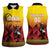 Uganda Basketball Custom Women Sleeveless Polo Shirt Come On Silverbacks African Pattern - Wonder Print Shop