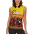Uganda Basketball Custom Women Sleeveless Polo Shirt Come On Silverbacks African Pattern - Wonder Print Shop