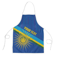 Rwanda Basketball Custom Apron Go Champions Imigongo Folk Pattern - Wonder Print Shop
