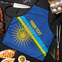 Rwanda Basketball Custom Apron Go Champions Imigongo Folk Pattern - Wonder Print Shop