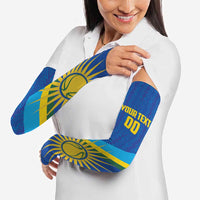 Rwanda Basketball Custom Arm Sleeves Go Champions Imigongo Folk Pattern - Wonder Print Shop