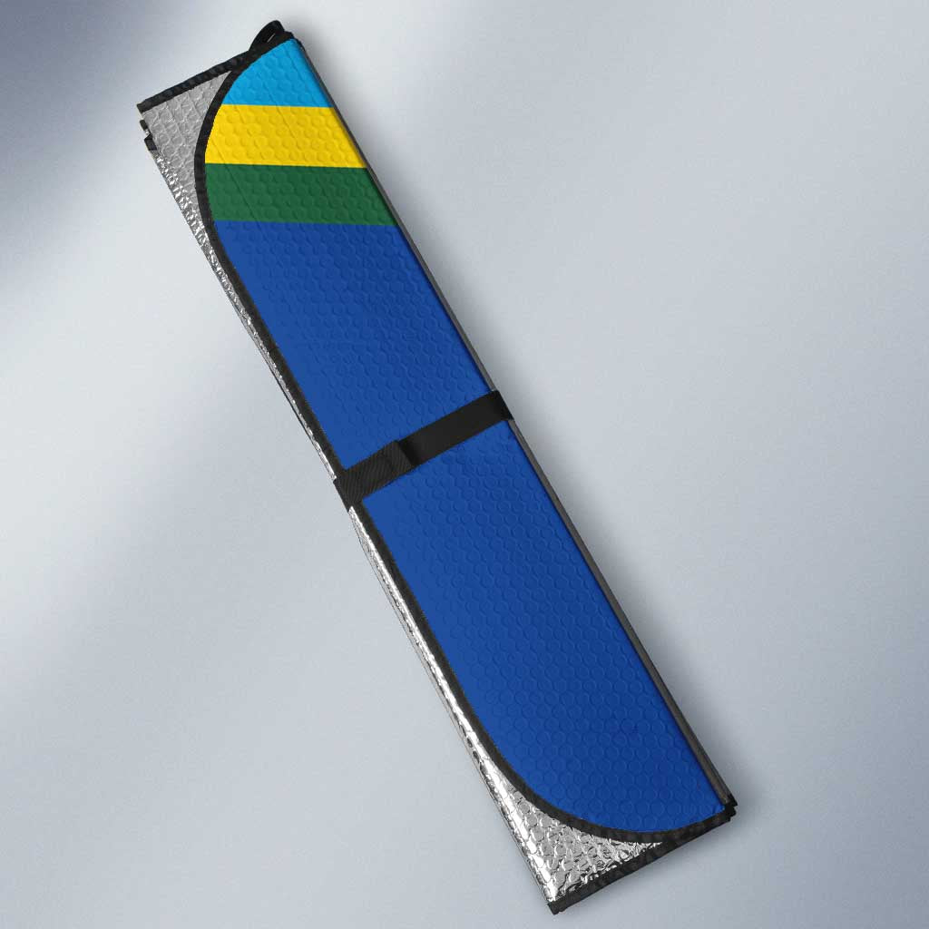 Rwanda Basketball Custom Auto Sun Shade Go Champions Imigongo Folk Pattern - Wonder Print Shop