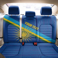Rwanda Basketball Custom Back Car Seat Cover Go Champions Imigongo Folk Pattern - Wonder Print Shop