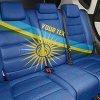 Rwanda Basketball Custom Back Car Seat Cover Go Champions Imigongo Folk Pattern - Wonder Print Shop