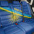 Rwanda Basketball Custom Back Car Seat Cover Go Champions Imigongo Folk Pattern - Wonder Print Shop