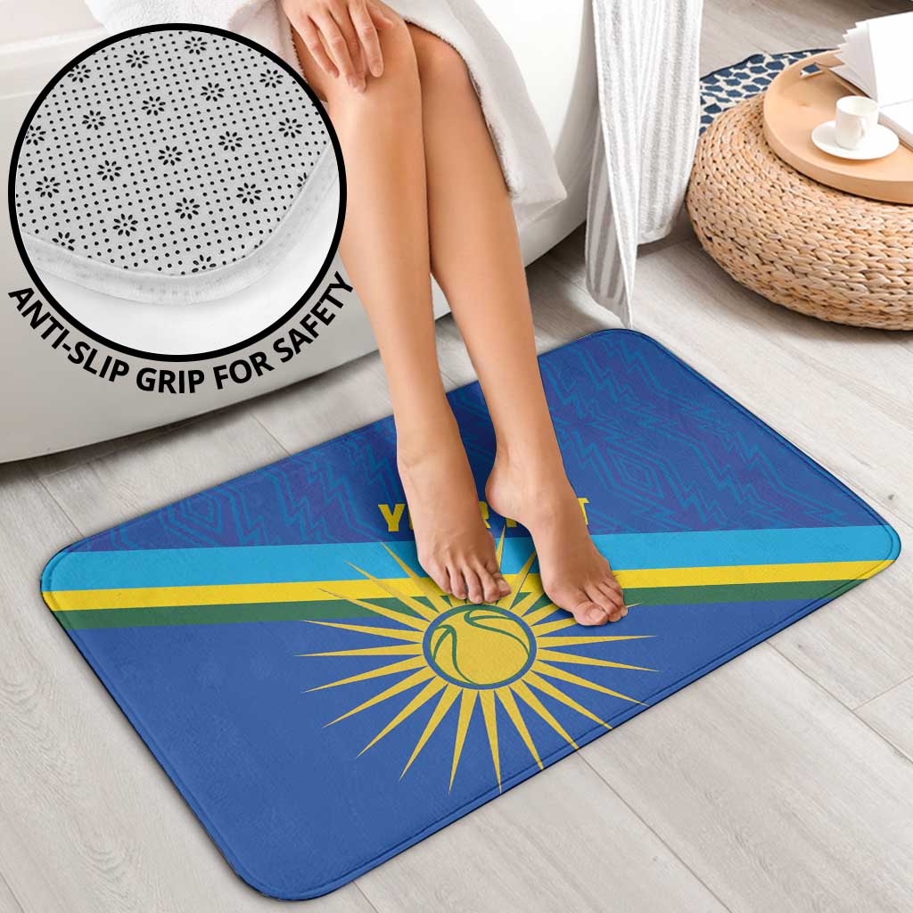 Rwanda Basketball Custom Bathroom Set Go Champions Imigongo Folk Pattern - Wonder Print Shop