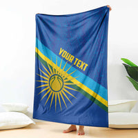 Rwanda Basketball Custom Blanket Go Champions Imigongo Folk Pattern - Wonder Print Shop