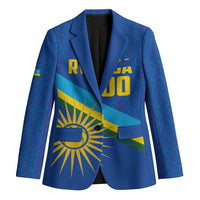 Rwanda Basketball Custom Blazer Go Champions Imigongo Folk Pattern - Wonder Print Shop