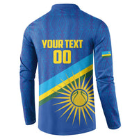 Rwanda Basketball Custom Button Sweatshirt Go Champions Imigongo Folk Pattern - Wonder Print Shop