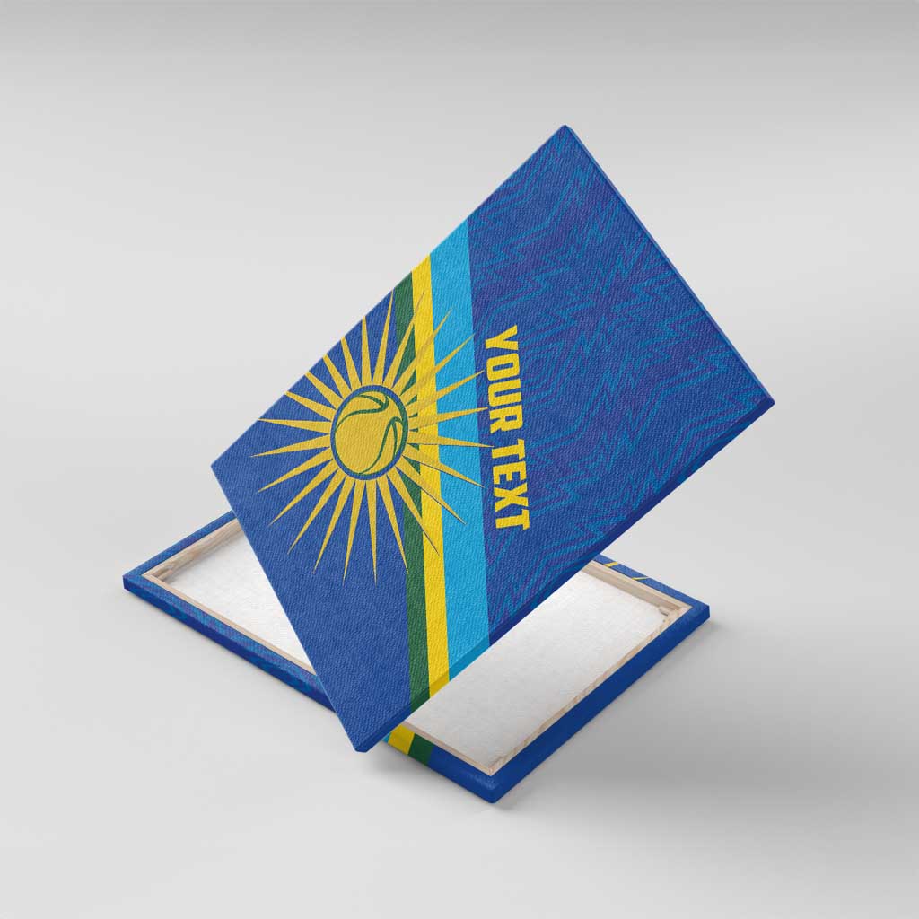 Rwanda Basketball Custom Canvas Wall Art Go Champions Imigongo Folk Pattern - Wonder Print Shop