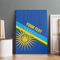 Rwanda Basketball Custom Canvas Wall Art Go Champions Imigongo Folk Pattern - Wonder Print Shop