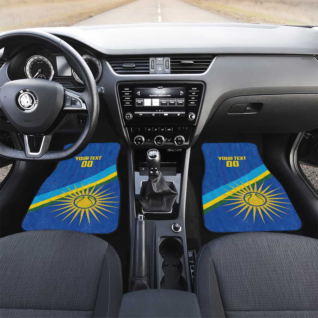 Rwanda Basketball Custom Car Mats Go Champions Imigongo Folk Pattern - Wonder Print Shop