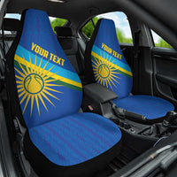 Rwanda Basketball Custom Car Seat Cover Go Champions Imigongo Folk Pattern - Wonder Print Shop
