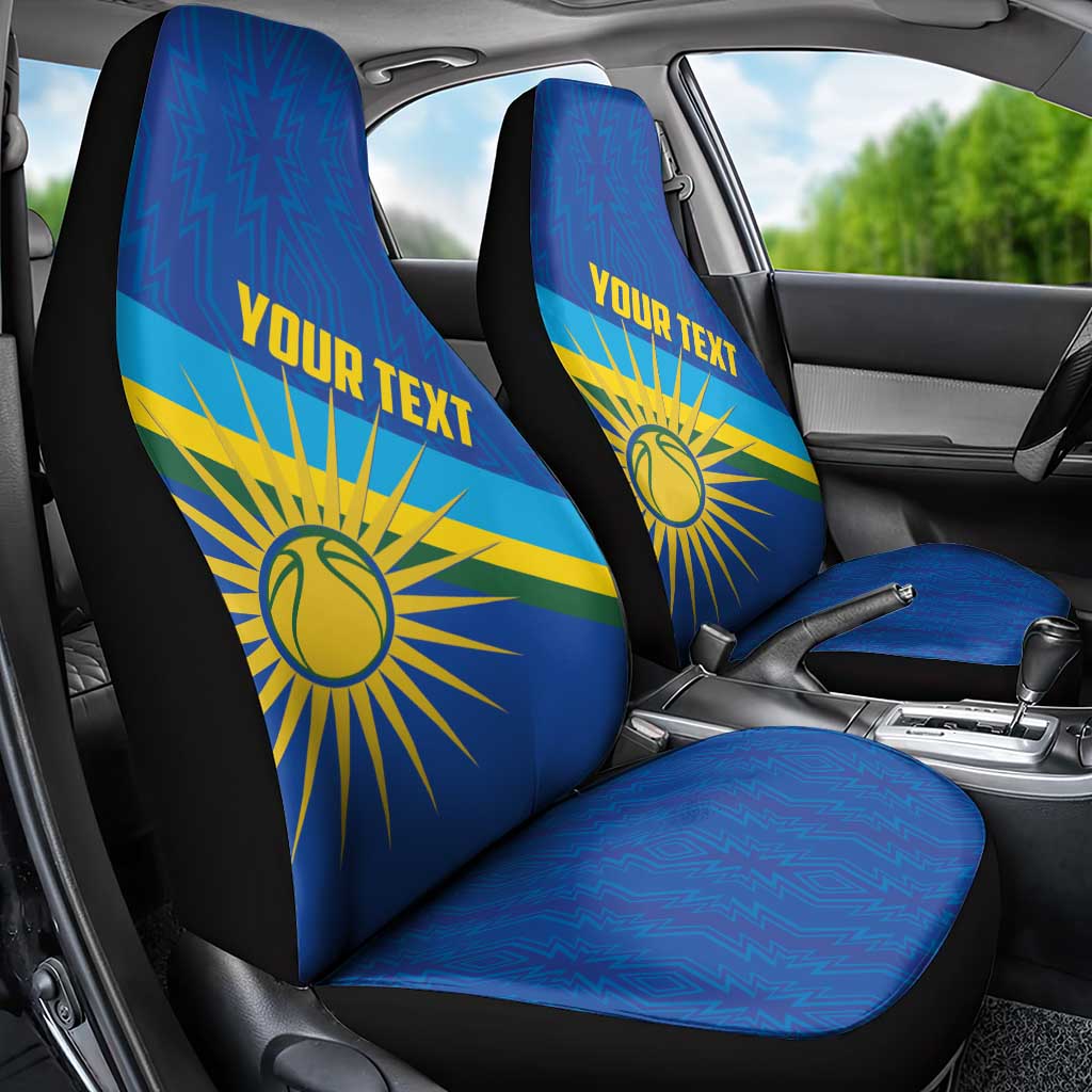 Rwanda Basketball Custom Car Seat Cover Go Champions Imigongo Folk Pattern - Wonder Print Shop