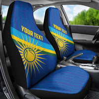 Rwanda Basketball Custom Car Seat Cover Go Champions Imigongo Folk Pattern - Wonder Print Shop