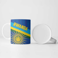 Rwanda Basketball Custom Ceramic Mug Go Champions Imigongo Folk Pattern - Wonder Print Shop