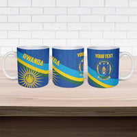Rwanda Basketball Custom Ceramic Mug Go Champions Imigongo Folk Pattern - Wonder Print Shop