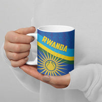 Rwanda Basketball Custom Ceramic Mug Go Champions Imigongo Folk Pattern - Wonder Print Shop
