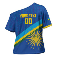 Rwanda Basketball Custom Cross Shoulder Shirt Go Champions Imigongo Folk Pattern - Wonder Print Shop