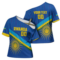 Rwanda Basketball Custom Cross Shoulder Shirt Go Champions Imigongo Folk Pattern - Wonder Print Shop