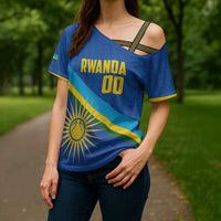Rwanda Basketball Custom Cross Shoulder Shirt Go Champions Imigongo Folk Pattern - Wonder Print Shop