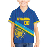 Rwanda Basketball Custom Family Matching Mermaid Dress and Hawaiian Shirt Go Champions Imigongo Folk Pattern - Wonder Print Shop