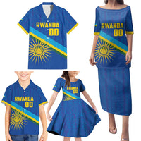 Rwanda Basketball Custom Family Matching Puletasi and Hawaiian Shirt Go Champions Imigongo Folk Pattern - Wonder Print Shop