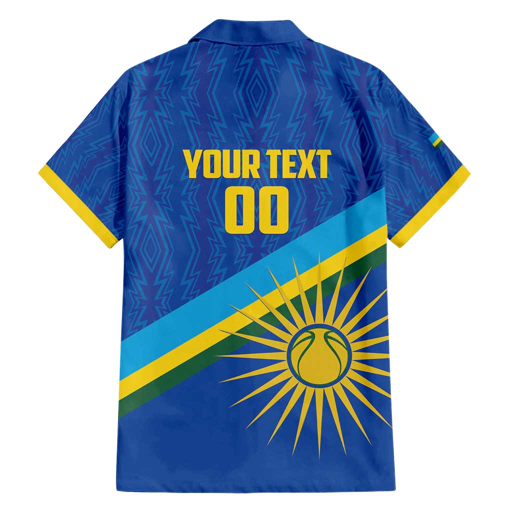 Rwanda Basketball Custom Family Matching Short Sleeve Bodycon Dress and Hawaiian Shirt Go Champions Imigongo Folk Pattern - Wonder Print Shop