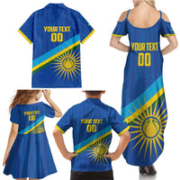 Rwanda Basketball Custom Family Matching Summer Maxi Dress and Hawaiian Shirt Go Champions Imigongo Folk Pattern - Wonder Print Shop