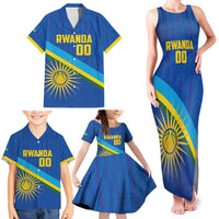 Rwanda Basketball Custom Family Matching Tank Maxi Dress and Hawaiian Shirt Go Champions Imigongo Folk Pattern - Wonder Print Shop