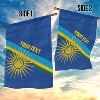 Rwanda Basketball Custom Garden Flag Go Champions Imigongo Folk Pattern - Wonder Print Shop
