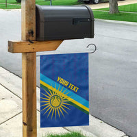 Rwanda Basketball Custom Garden Flag Go Champions Imigongo Folk Pattern - Wonder Print Shop