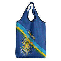 Rwanda Basketball Custom Grocery Bag Go Champions Imigongo Folk Pattern - Wonder Print Shop