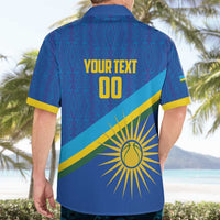 Rwanda Basketball Custom Hawaiian Shirt Go Champions Imigongo Folk Pattern - Wonder Print Shop