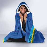 Rwanda Basketball Custom Hooded Blanket Go Champions Imigongo Folk Pattern - Wonder Print Shop