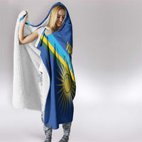 Rwanda Basketball Custom Hooded Blanket Go Champions Imigongo Folk Pattern - Wonder Print Shop