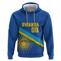 Rwanda Basketball Custom Hoodie Go Champions Imigongo Folk Pattern - Wonder Print Shop