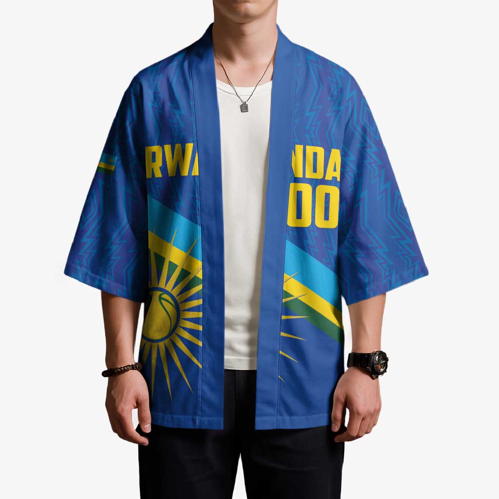 Rwanda Basketball Custom Kimono Go Champions Imigongo Folk Pattern - Wonder Print Shop