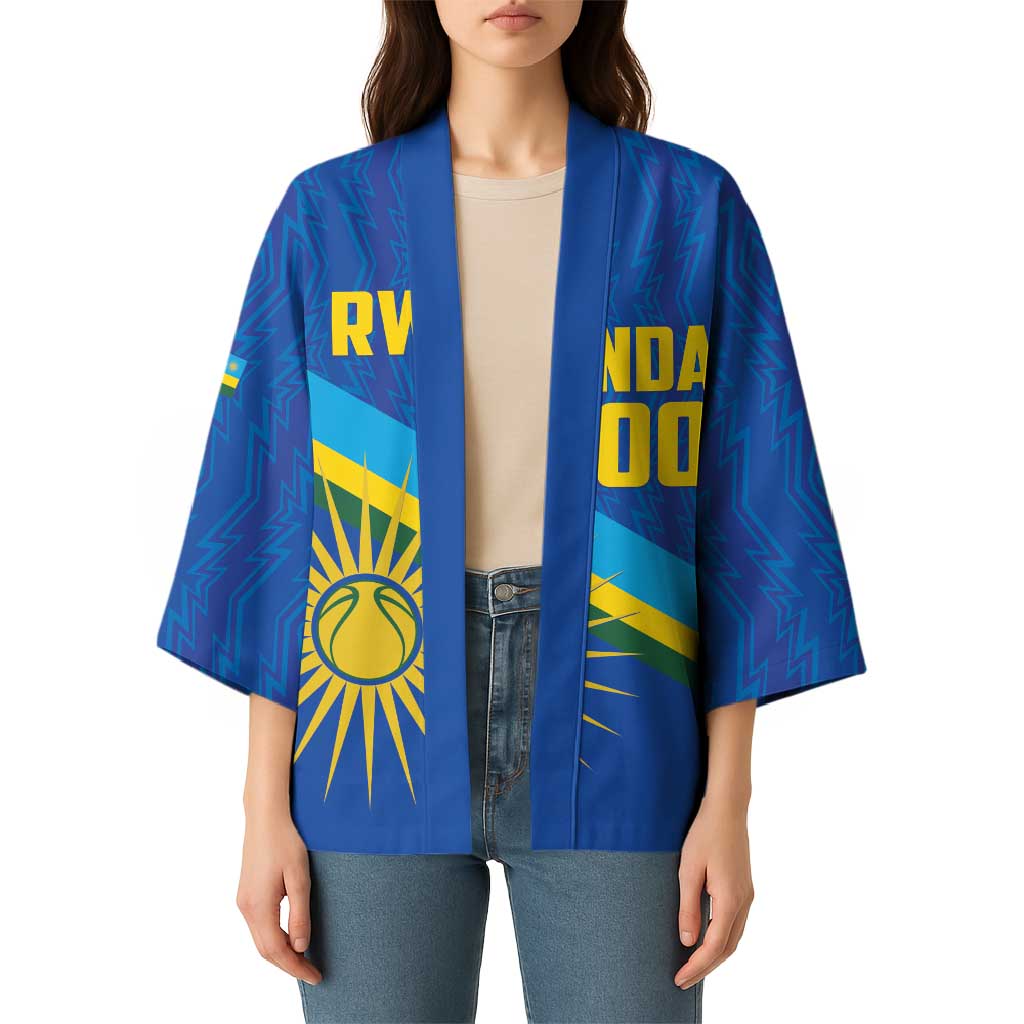 Rwanda Basketball Custom Kimono Go Champions Imigongo Folk Pattern - Wonder Print Shop
