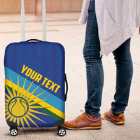 Rwanda Basketball Custom Luggage Cover Go Champions Imigongo Folk Pattern - Wonder Print Shop