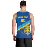 Rwanda Basketball Custom Men Tank Top Go Champions Imigongo Folk Pattern - Wonder Print Shop