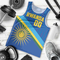 Rwanda Basketball Custom Men Tank Top Go Champions Imigongo Folk Pattern - Wonder Print Shop