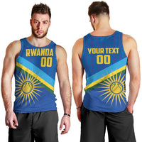 Rwanda Basketball Custom Men Tank Top Go Champions Imigongo Folk Pattern - Wonder Print Shop