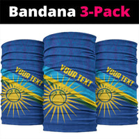 Rwanda Basketball Custom Neck Gaiter Go Champions Imigongo Folk Pattern - Wonder Print Shop