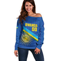 Rwanda Basketball Custom Off Shoulder Sweater Go Champions Imigongo Folk Pattern - Wonder Print Shop