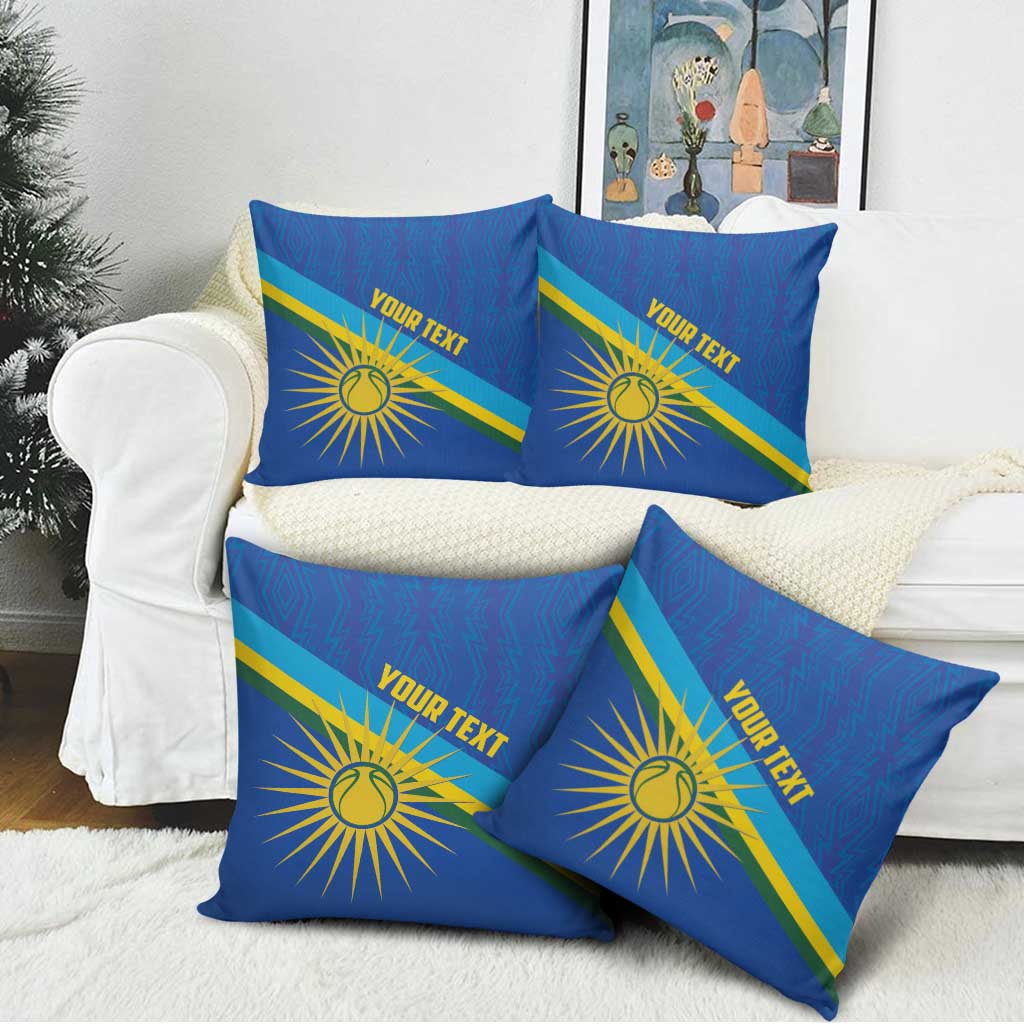 Rwanda Basketball Custom Pillow Cover Go Champions Imigongo Folk Pattern - Wonder Print Shop